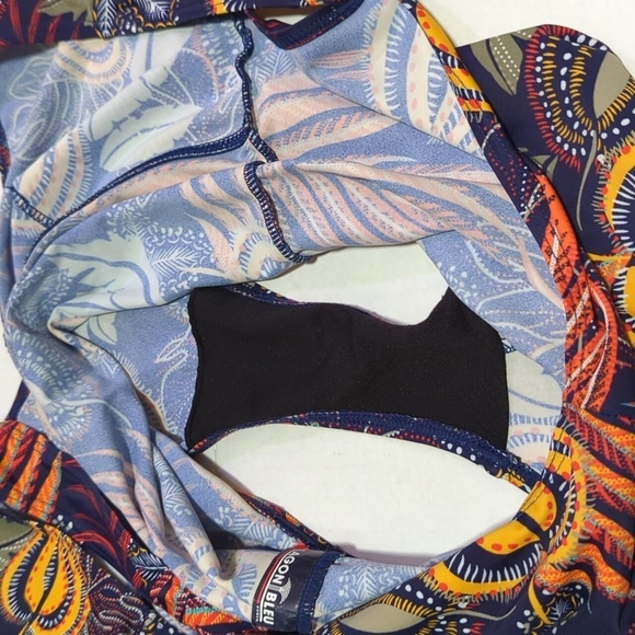 Lagon Bleu Women's Tropical One Piece Bathing Suit Size 44 (Small/Med.) - Picture 9 of 11